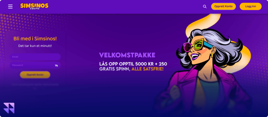 Simsinos Casino velkomstpakke